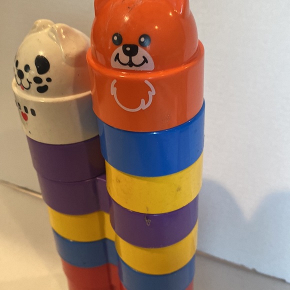 Vintage Fisher Price Stack & Build Blocks - Picture 4 of 5